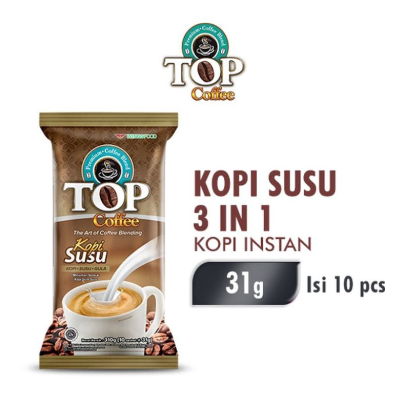 

top kopi susu 3 in 1 10s