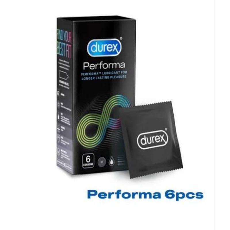 Kondom Durex Performa Isi 6 / Alat Kontrasepsi /