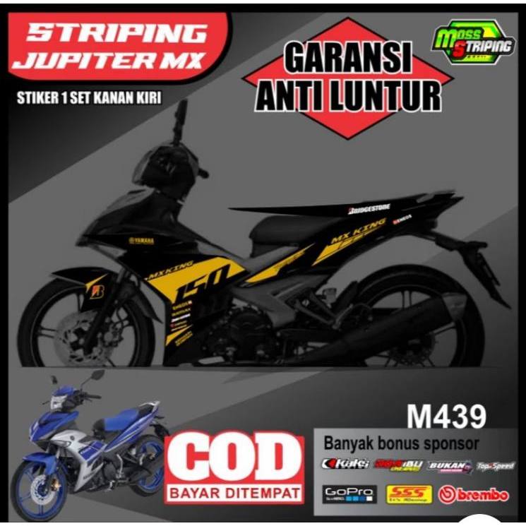 Sticker Striping List Variasi motor Yamaha MX King 150 M439 Stiker Setiker setriping setrip strip mo