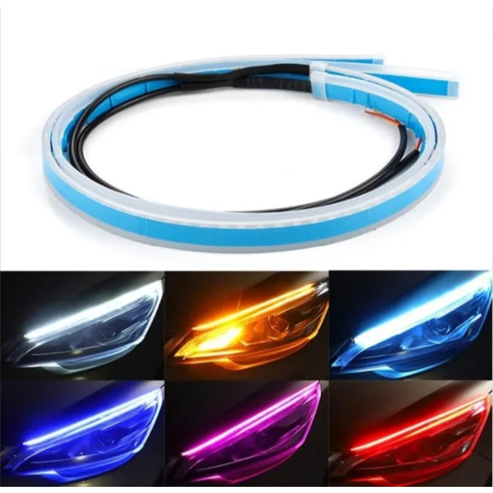 (2PCS) Lampu DRL Neon Flexible 30cm running - Led Alis Fleksible Fleksibel led Flexibel Warna Biru K