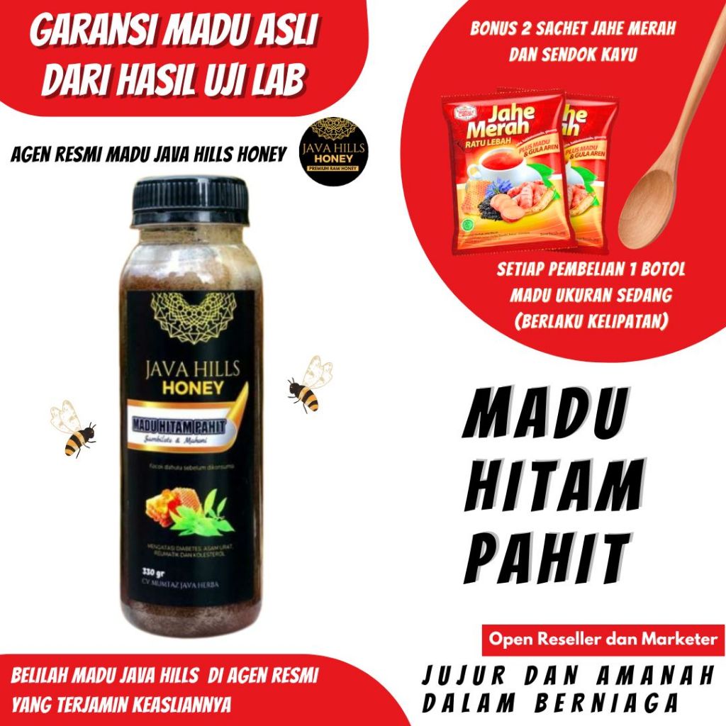 

Madu Hitam pahit kolesterol diabetes darah tinggi alergi kebas kesemutan Herbal java hills honey