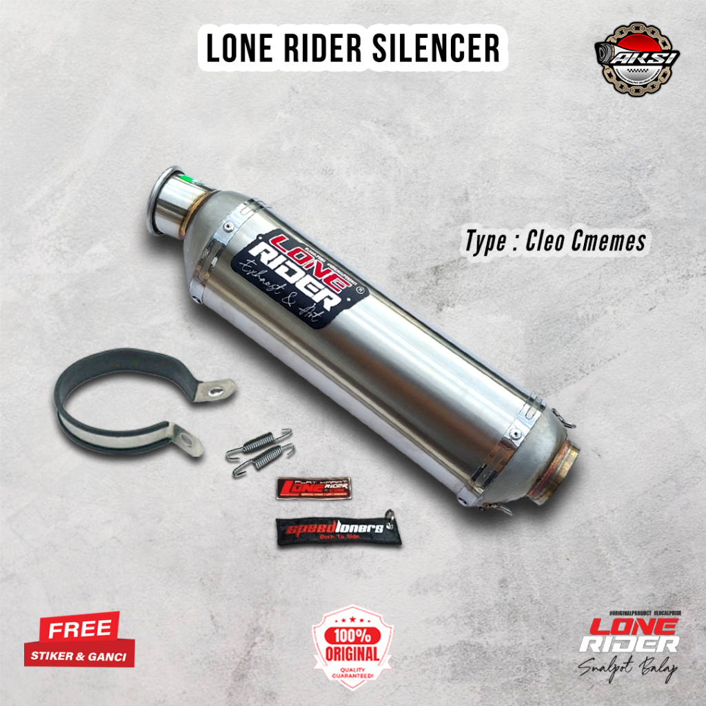 ORIGINAL LONE RIDER Silencer Cleo - Knalpot Racing Lone Rider