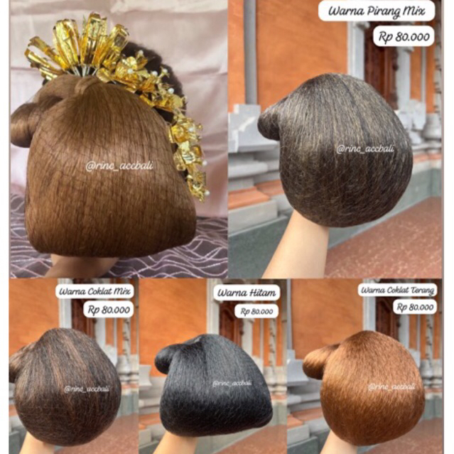 Sanggul Bali Klasik Super Premium Quality / Tebal Rapi / hiasan rambut wanita sanggul bali modern ke