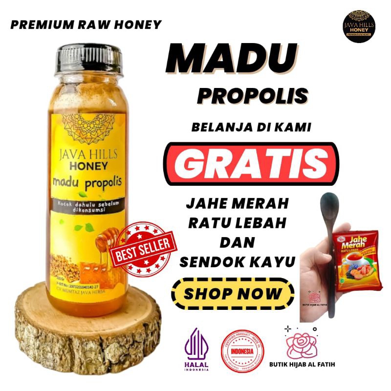 

javahills honey Mumtaz madu herbal asli propolis original kolesterol | menjaga imunitas | paru COD.