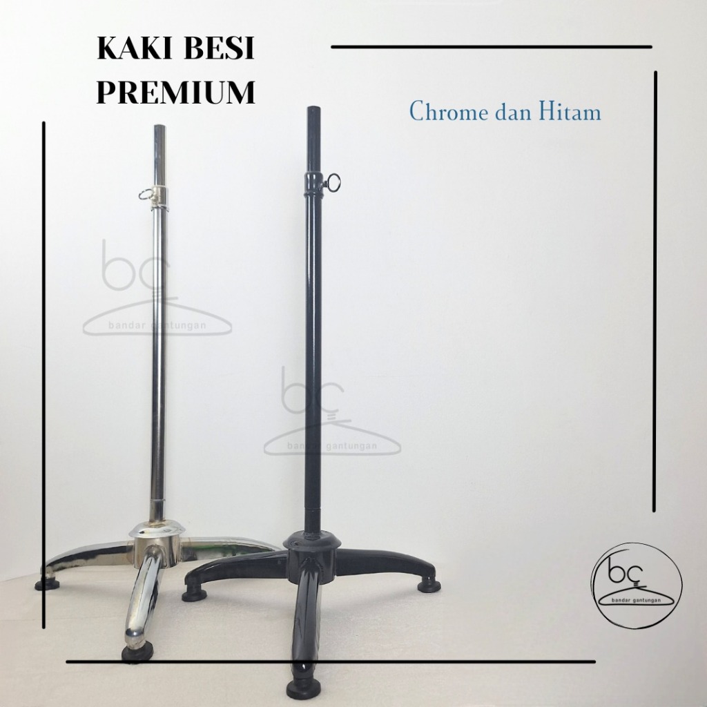Kaki Besi Tiang Manekin Penyangga Manekin Dudukan Manekin Stand Besi Manekin - BH