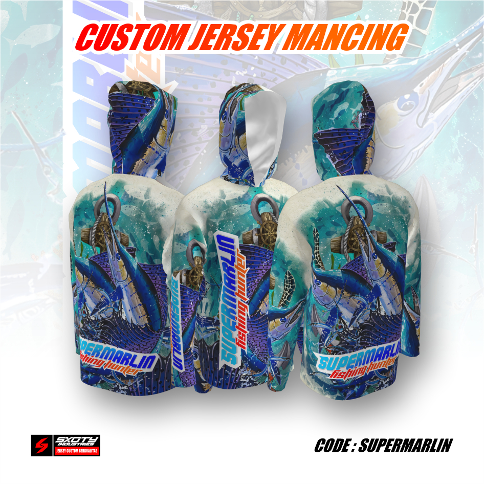 Sxoty Jersey Industries - Custom Jersey Mancing Supermarlin Jersey mancing Fishing Hunter Mancing Di