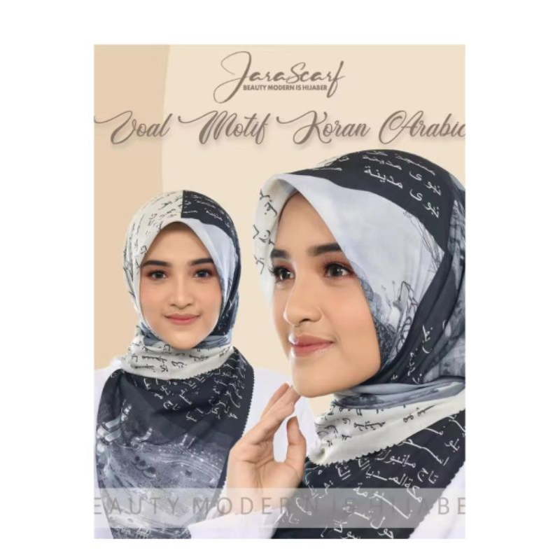 Hijab Voal Motif Arab/koran arab/arab bunga/arab Pegon segiempat laser cut