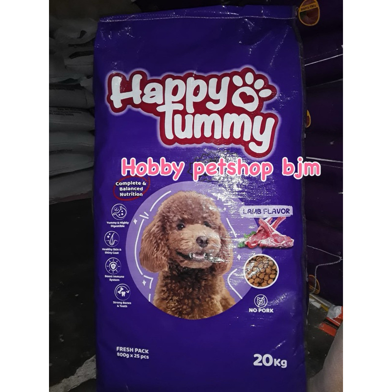 Happy tummy dog 20kg - makanan anjing dog food karungan sak karung