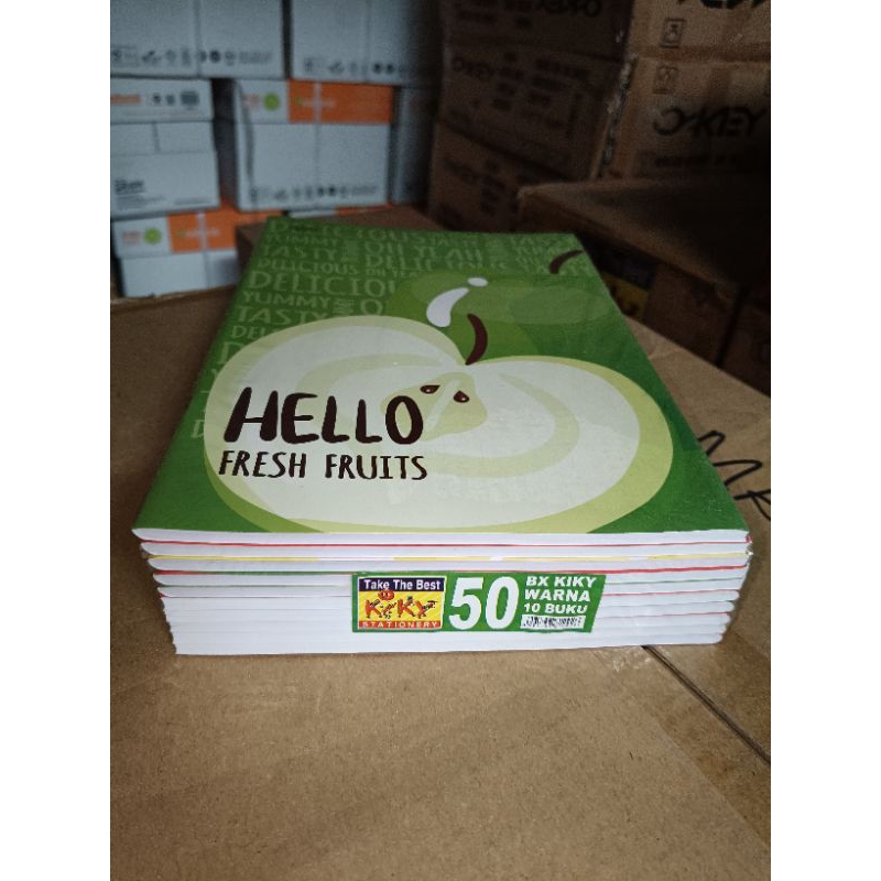 

(10 Buku)Buku Tulis Panjang/Boxy KIKY isi 50 Lembar