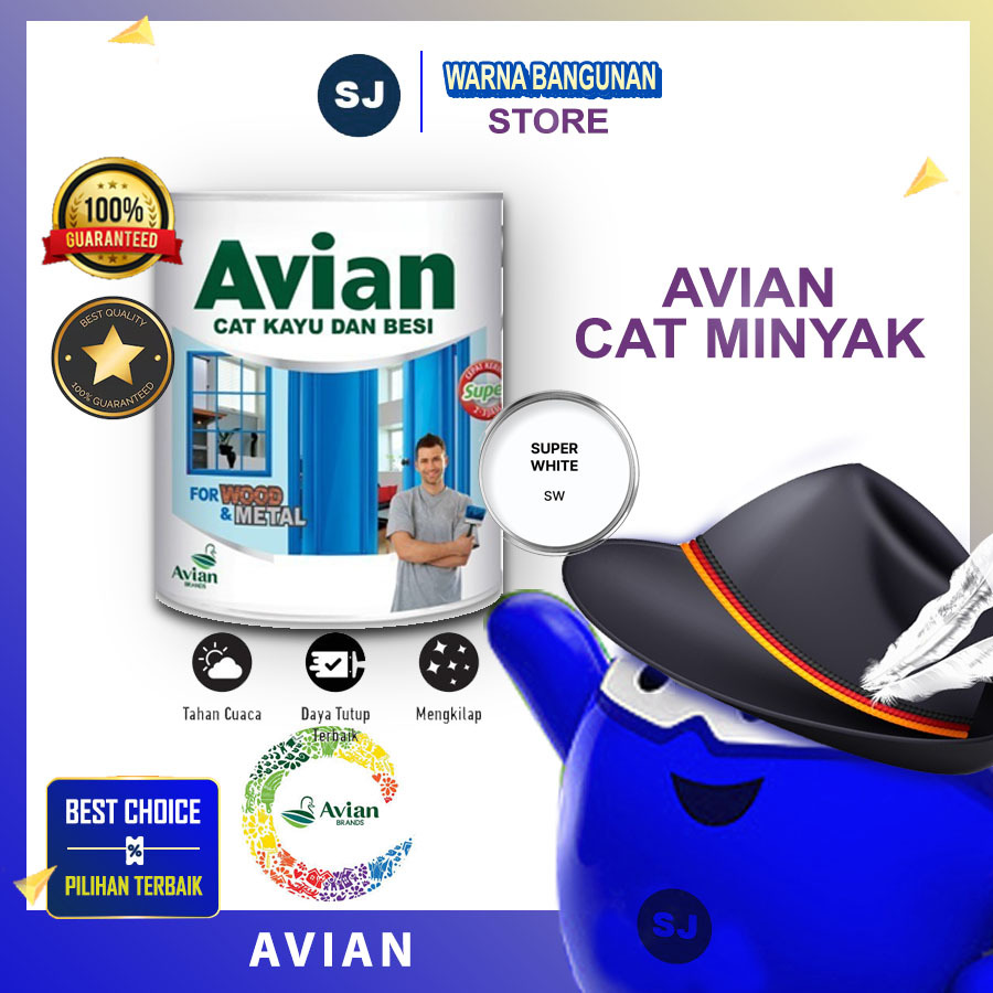 

AVIAN CAT KAYU DAN BESI (GLOSS) 100CC CAT MINYAK, CAT BESI, CAT KAYU 100cc Avian