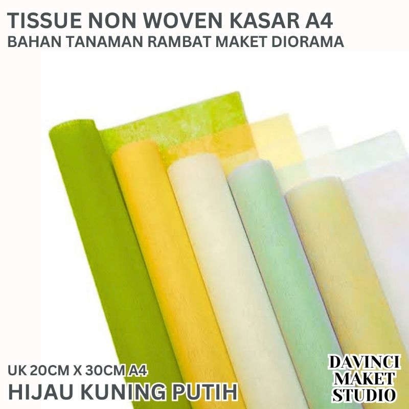 Bahan Miniatur Maket Tanaman Rambat Pergola Selasar Dinding Vegetasi Atap Jalar - Non Woven Tissue P
