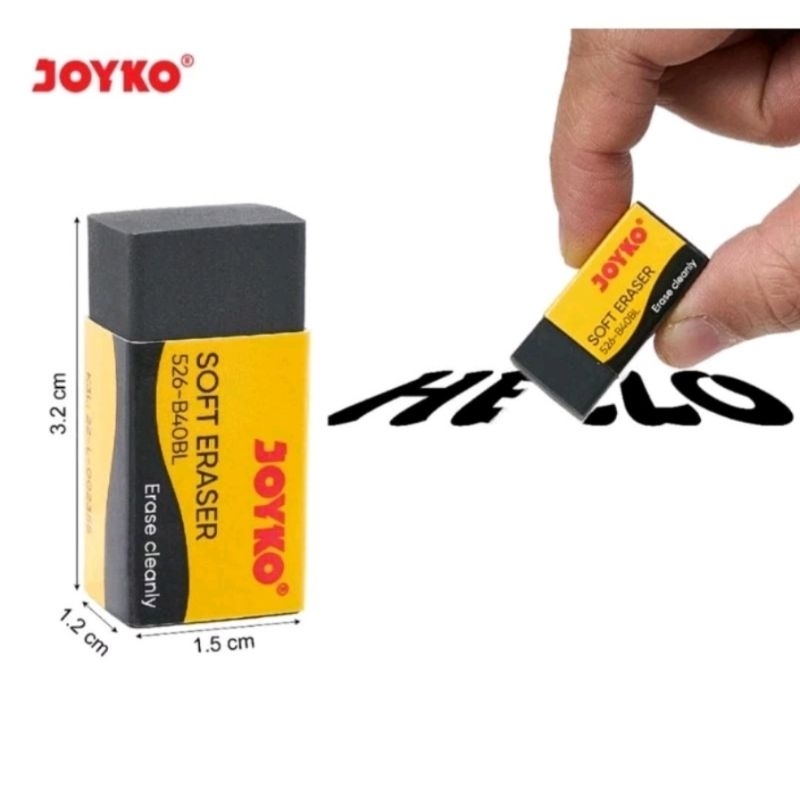 

eraser penghapus hitam kecil/item joyko 526-B40BL/hapus bersih untuk pensil