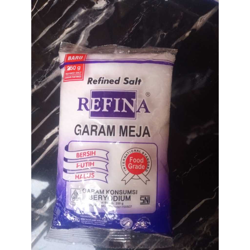 

GARAM MEJA REFINA - MEJA REFINA DAUN - 250GR - BUMBU PENYEDAP MAKANAN