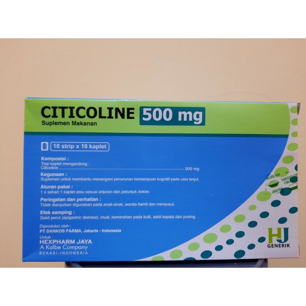 CITICOLINE HEXPHARM 500 MG BOX 100 KAPLET