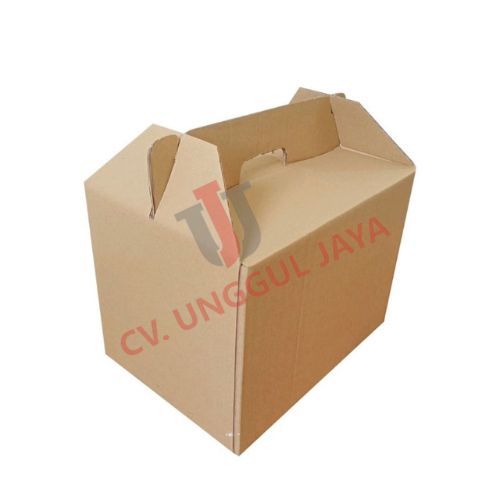 

(10pcs) Box Jinjing ukuran 34x25x25cm kardus sembako kotak kemasan hampers Dus karton Parsel box handle Parcel packaging