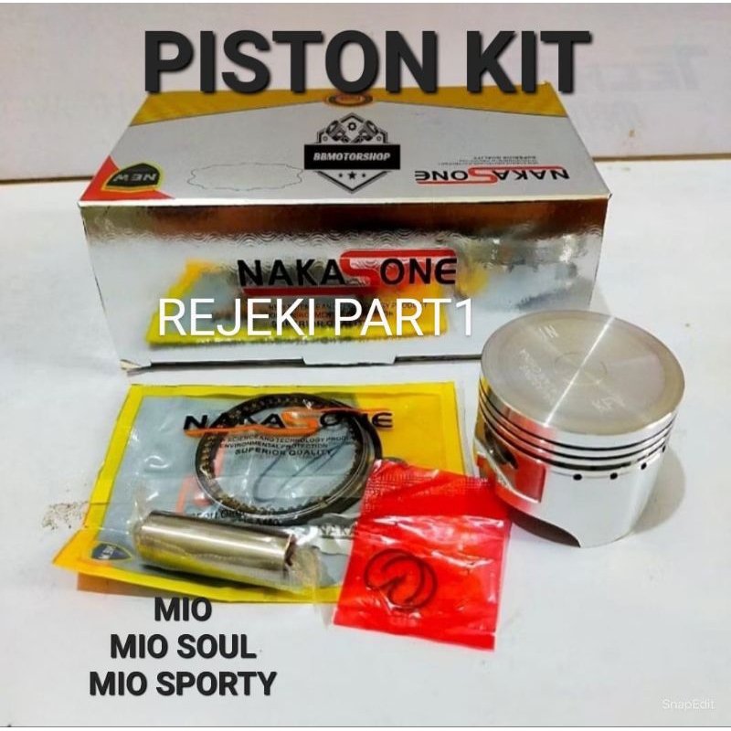 PISTON KIT MIO / MIO SPORTY / MIO SOUL PISTON KIT PISTON RING PISTON KLIP CLIP PISTON PEN PISTON SET