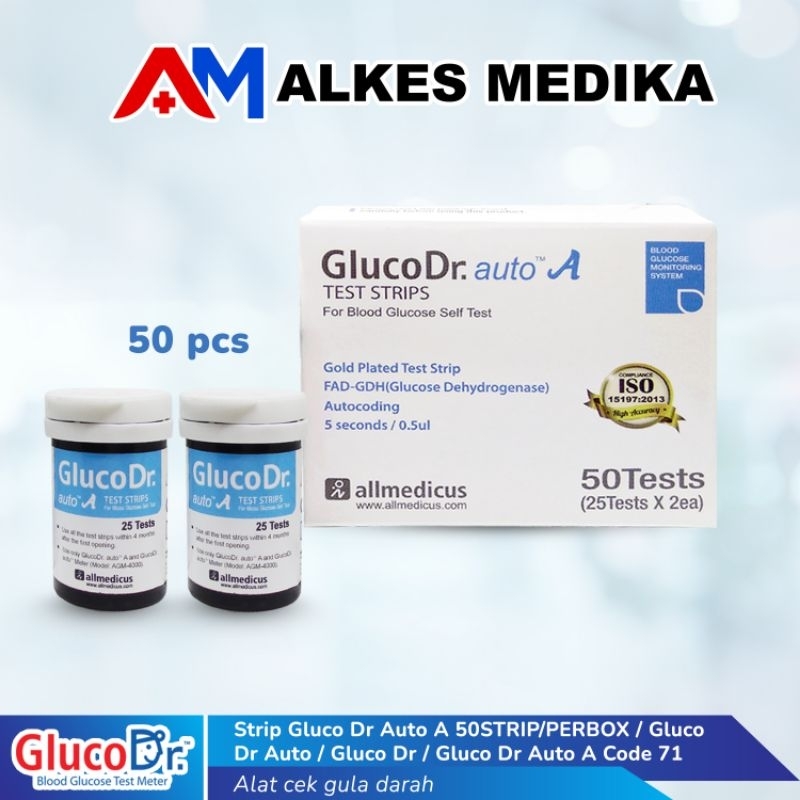 Strip Gluco Dr Auto A 50STRIP/PERBOX / Gluco Dr Auto / Gluco Dr / Gluco Dr Auto A Code 71 / Strip Gl