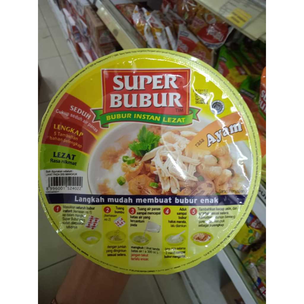 

Superbubur Cup rasa ayam 67gram