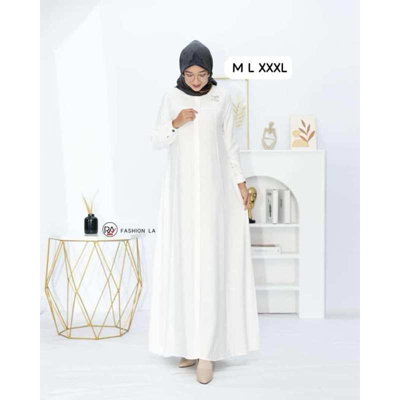 Gamis putih by Ra fashion
