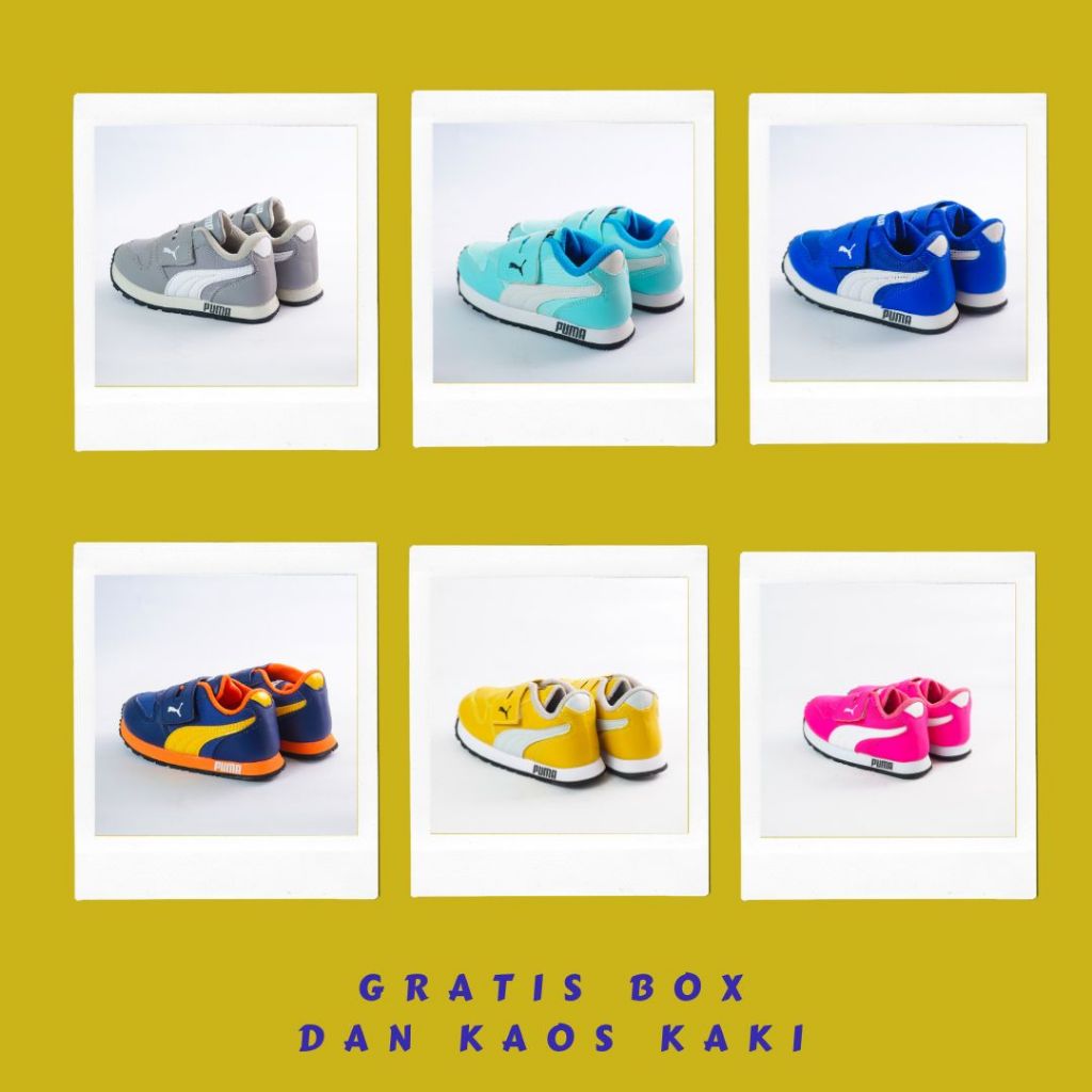 Sepatu Sneaker Anak Sekolah TK SD SMP Laki2 Cowok Perempuan Cewek Umur Kelas 1 2 3 4 5 6 7 8 9 PUMA
