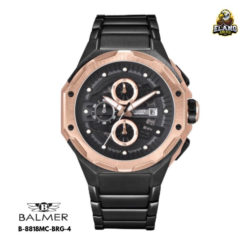 JAM TANGAN PRIA BALMER B-8818MC-BRG-4 STAINLESS ORIGINAL