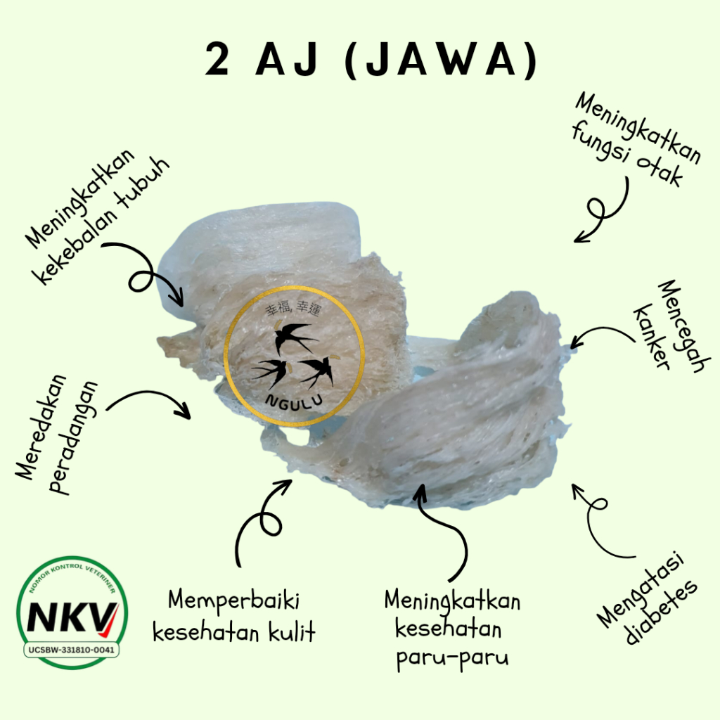 

Sarang Burung Walet II AJ (Jawa) Siap Masak