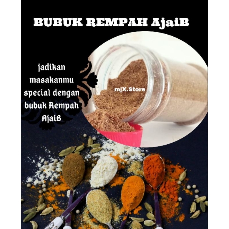 

Bubuk Rempah AjaiB bubuk rempah masakan gule kare india arab serbuk bumbu rempah homemade