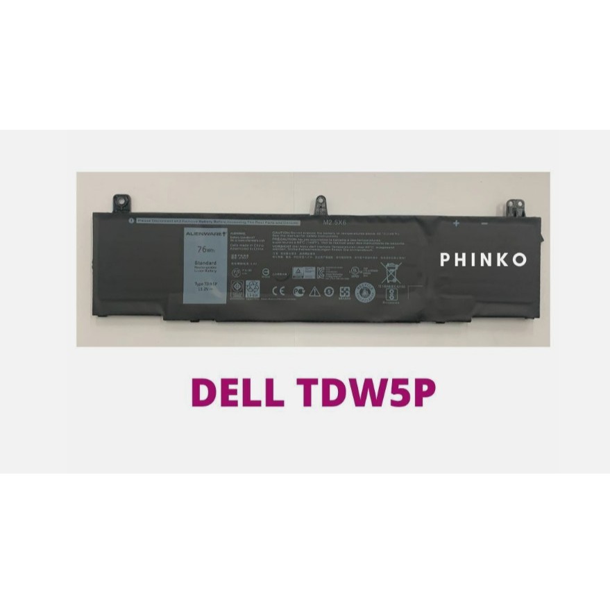 Baterai Dell Alienware 13 R3 ALW13C ALW13CR TDW5P