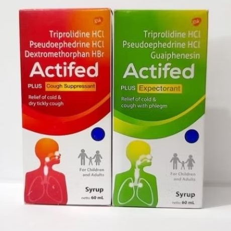 ACTIFED MERAH, KUNING, HIJAU - OBAT BATUK FLU