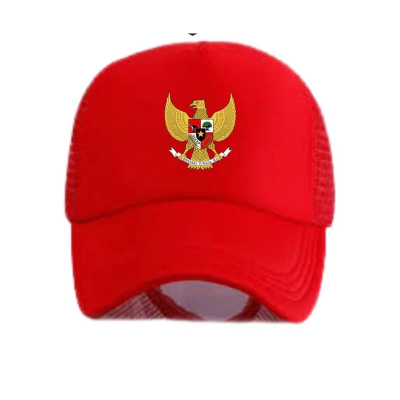 TOPI AGUSTUS LOGO GARUDA T-SHIRT TOPI JARING GAMBAR GARUDA INDONESIA