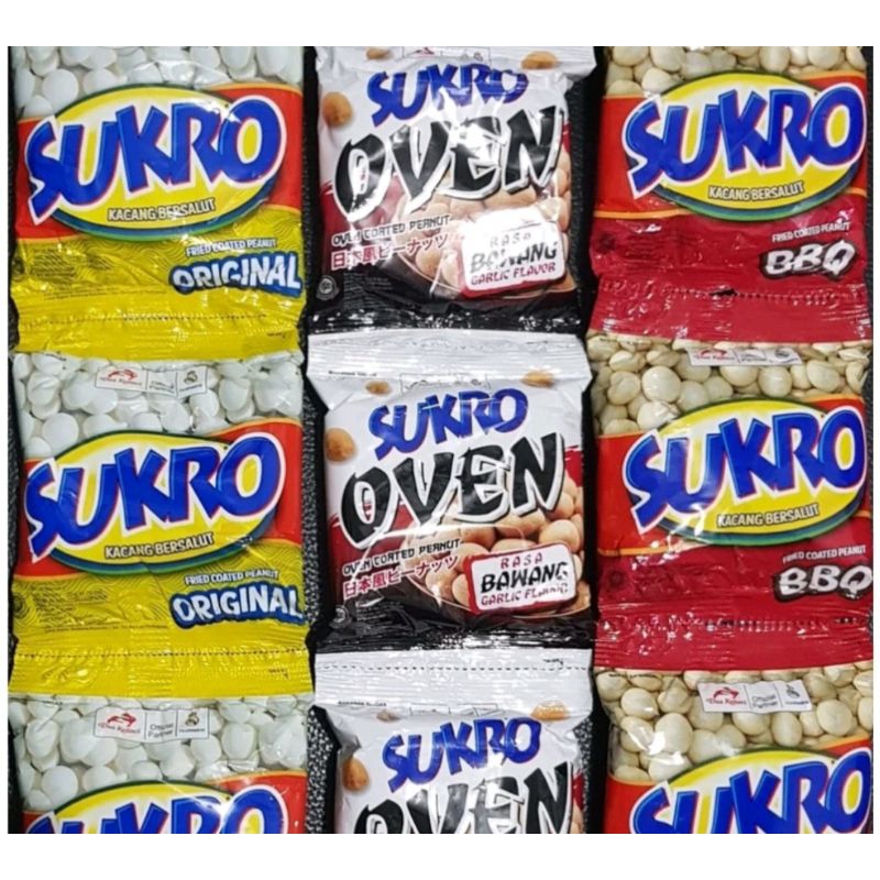 

KACANG SUKRO 1 RENCENG ISI 10