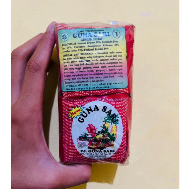 

guna sari asli original isi 30 sachet