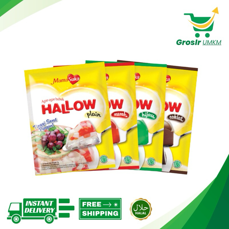 

Grosir UMKM - Mamasuka agar-agar hallow 7gr