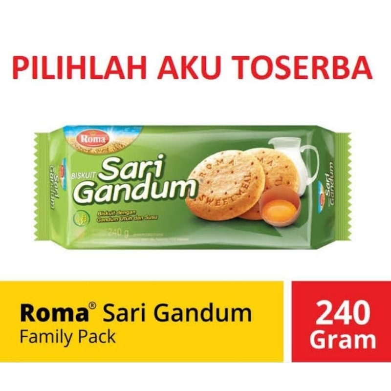 

ROMA SARI GANDUM BISKUIT 240G