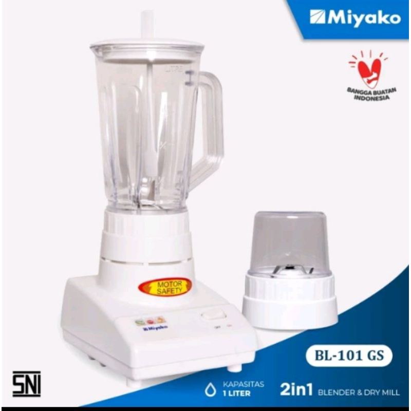 Miyako Blender Kaca 2 in 1 BL 101 GS / Miyako BL 101 GS