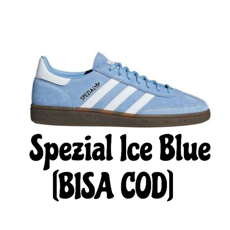 Sepatu Adidas Spezial Light Blue Light Gum Ice Blue Grade Original