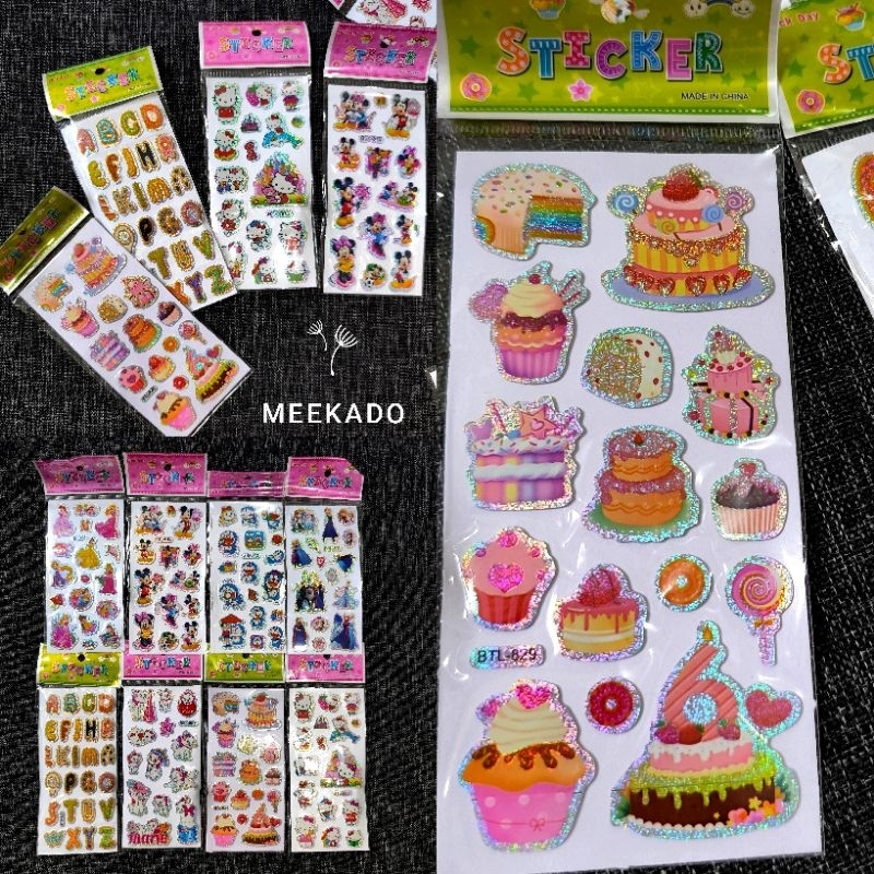 

Stiker / Sticker Timbul 3D Pendek Meekado