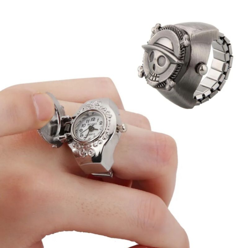 jam cincin pria impor super keren bentuk tengkorak