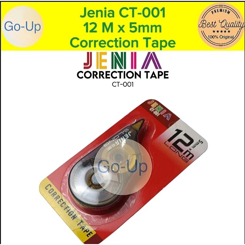 

Correction Tape Jenia CT-001 Pita Koreksi 12M x 5mm Tip-Ex Kertas Tip-Ex Roll Murah