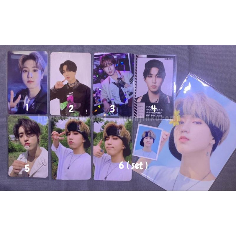 Photocard official Han jisung straykids pob album sg2022