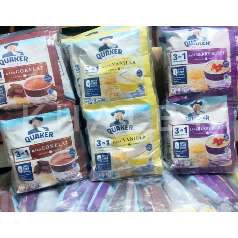 

Quaker oatmeal 3in1 10sachet 29g
