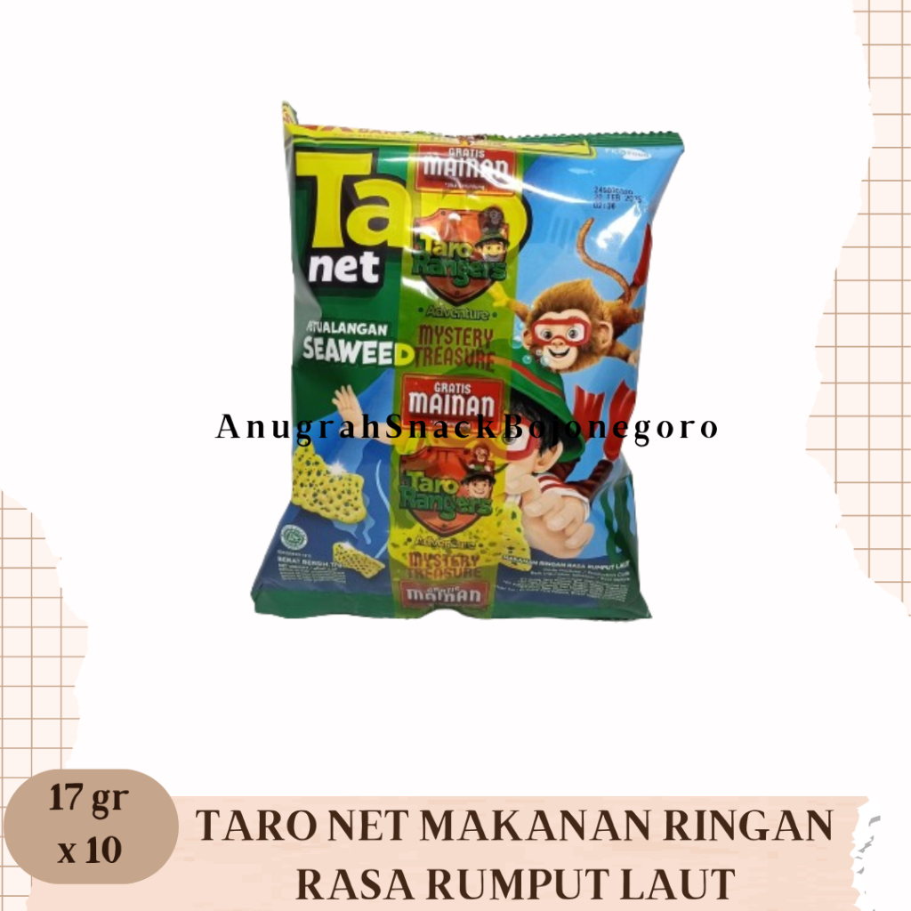 

Taro Net Makanan Ringan Rasa Rumput Laut Renceng 17gr x 10