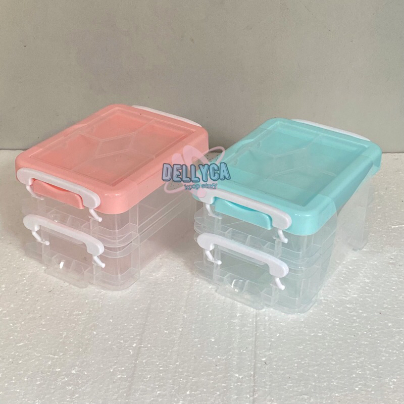 [[Ready Stock]] Storage Box Mr DIY Kontainer Box Tempat Penyimpanan Photocard