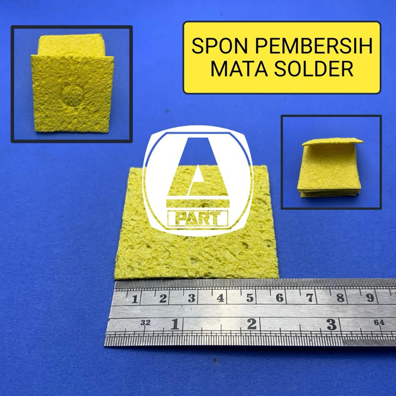 SPON PEMBERSIH MATA SOLDER KUNING