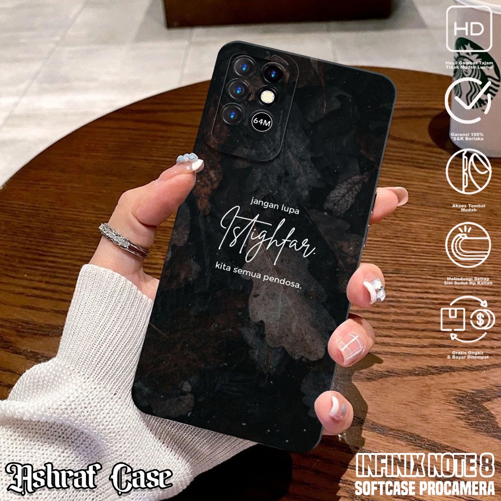 Case Infinix Note 8 - Casing Hp Infinix Note 8 Motif QUOTES - Silikon Hp Infinix Note 8 - Softcase H