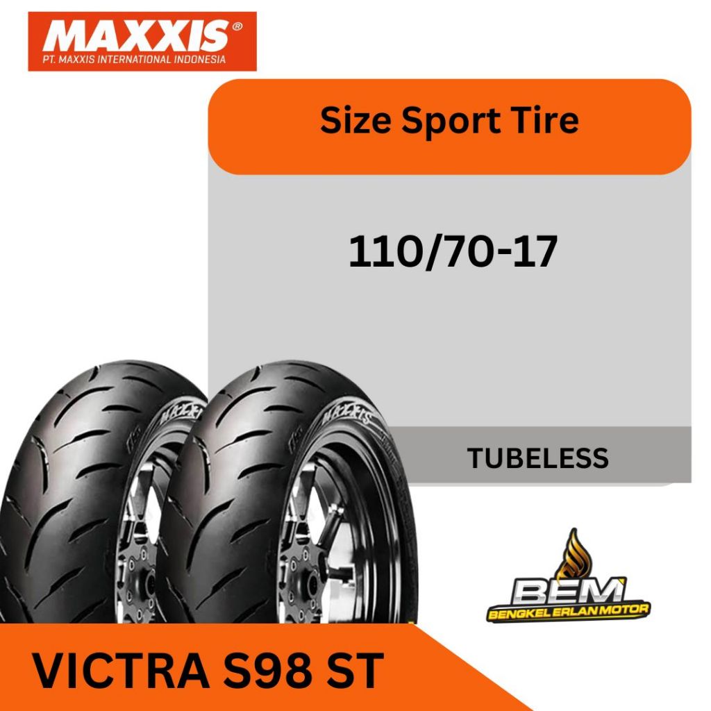 Ban maxxis Victra 110/70 17 CB CBR 150 GSX Tubeless