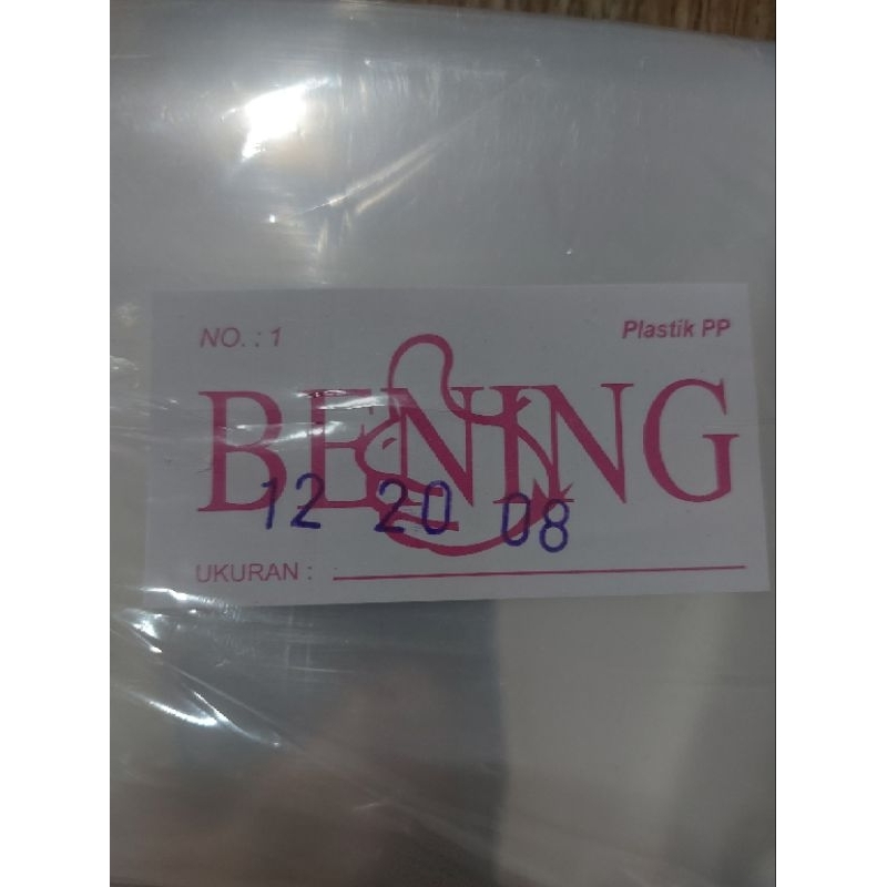 Plastik PP uk 12x20 08 cap Bening