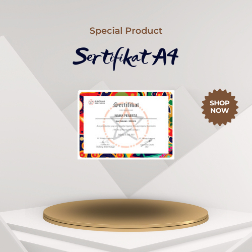 

Cetak sertifikat A4 murah