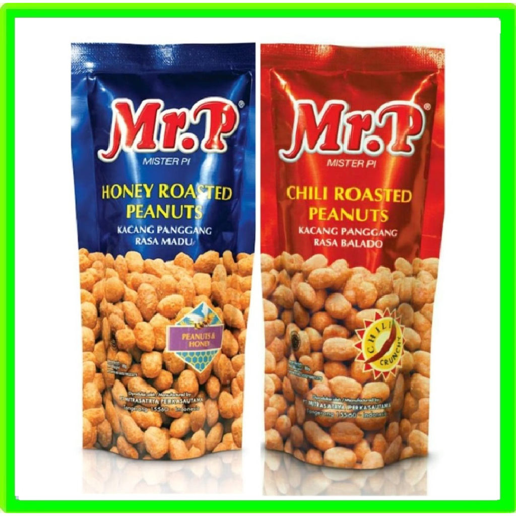 

Mr. P Roasted peanuts 80g Mister Pi Kacang Panggang 80 gram