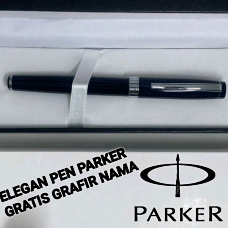 

bollpoint mewah parker luxury pen gratis box exlusive dan gratis grafir nama